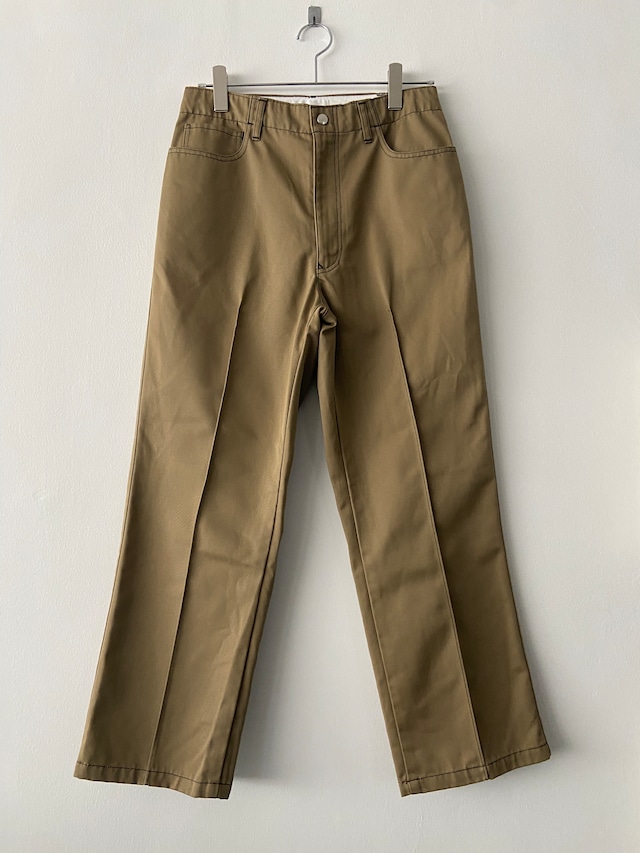 e.sen / TONY / PC TWILL - BEIGE (BLACK STITCH)