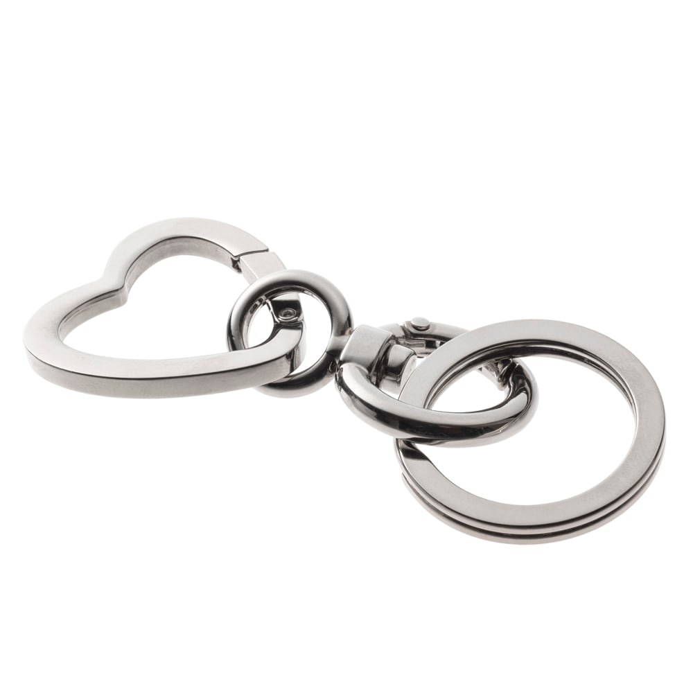 ハートカラビナキーリング AKK0002 Heart carabiner key ring シルバー
