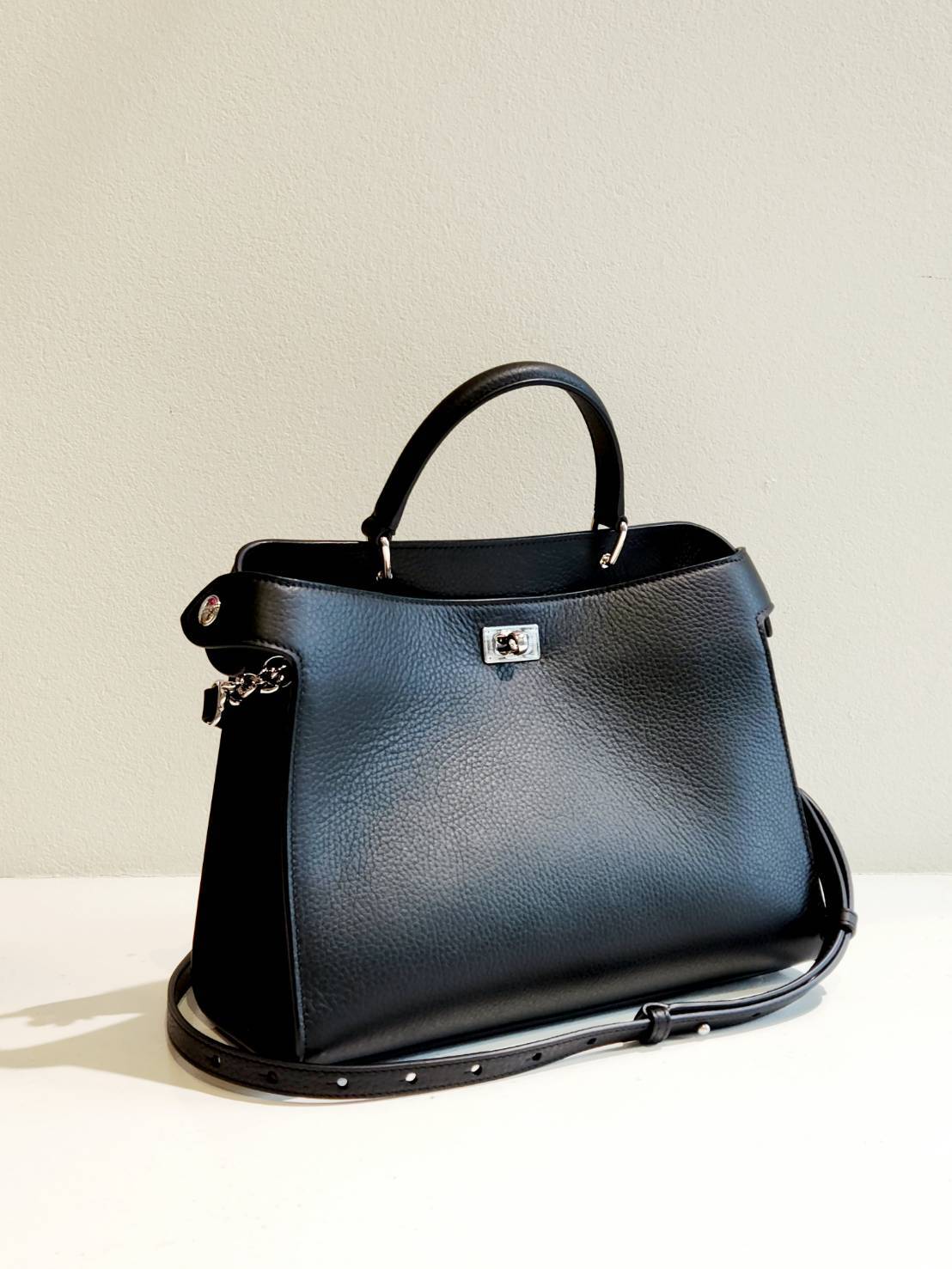 michino Paris ハンドバッグ ルテス PM ブラック | lucca okayama