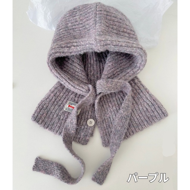 buttoned balaclava　J00256