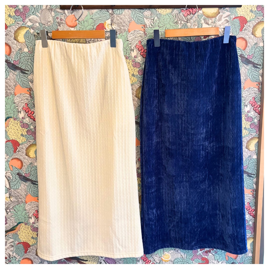 【TRANOI.】ベロアタイトスカート