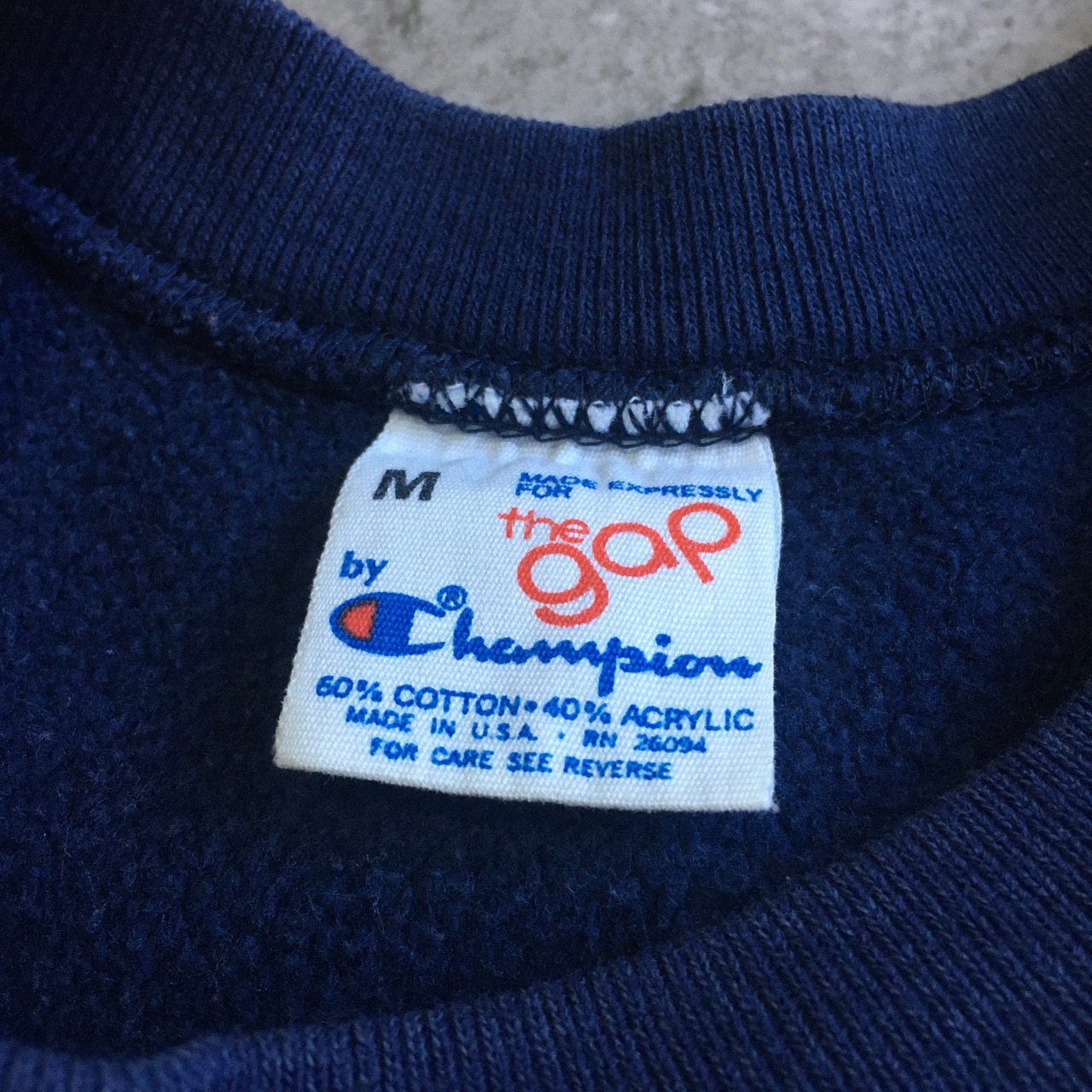 80s USA製 Champion × gap Reverse Wave | Que Pacho