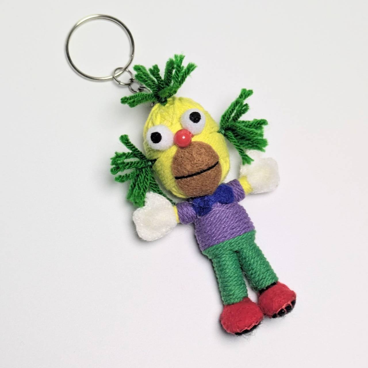 【 The Simpsons / ザ シンプソンズ / クラスティ・ザ・クラウン 】 Voodoo doll KeyHolder / ブードゥー人形 / 身代わり人形 /お守り人形 〚アメリカン雑貨 アメトイ〛