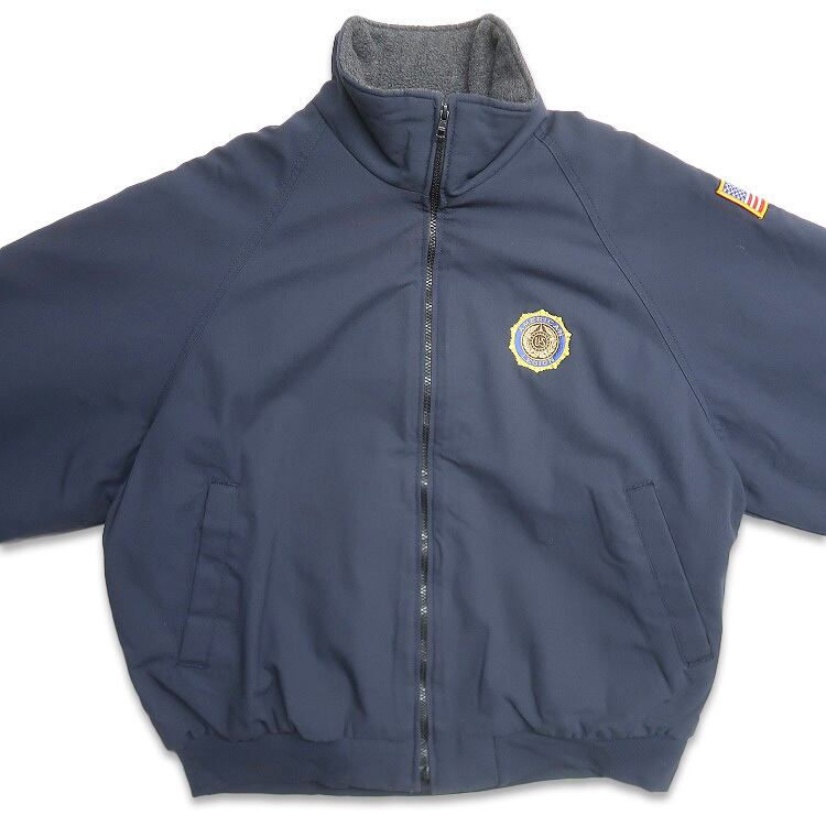 古着 USA製 King Louie American Legion 裏地フリース ジップアップ