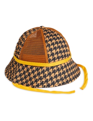 mini rodini / Houndstooth mesh sun hat