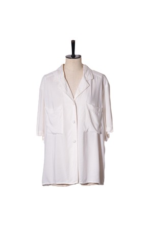 1990's s/s design rayon shirt