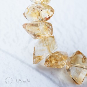 自然と富を呼ぶ大粒の光［クリソコラ／シトリン／水晶］