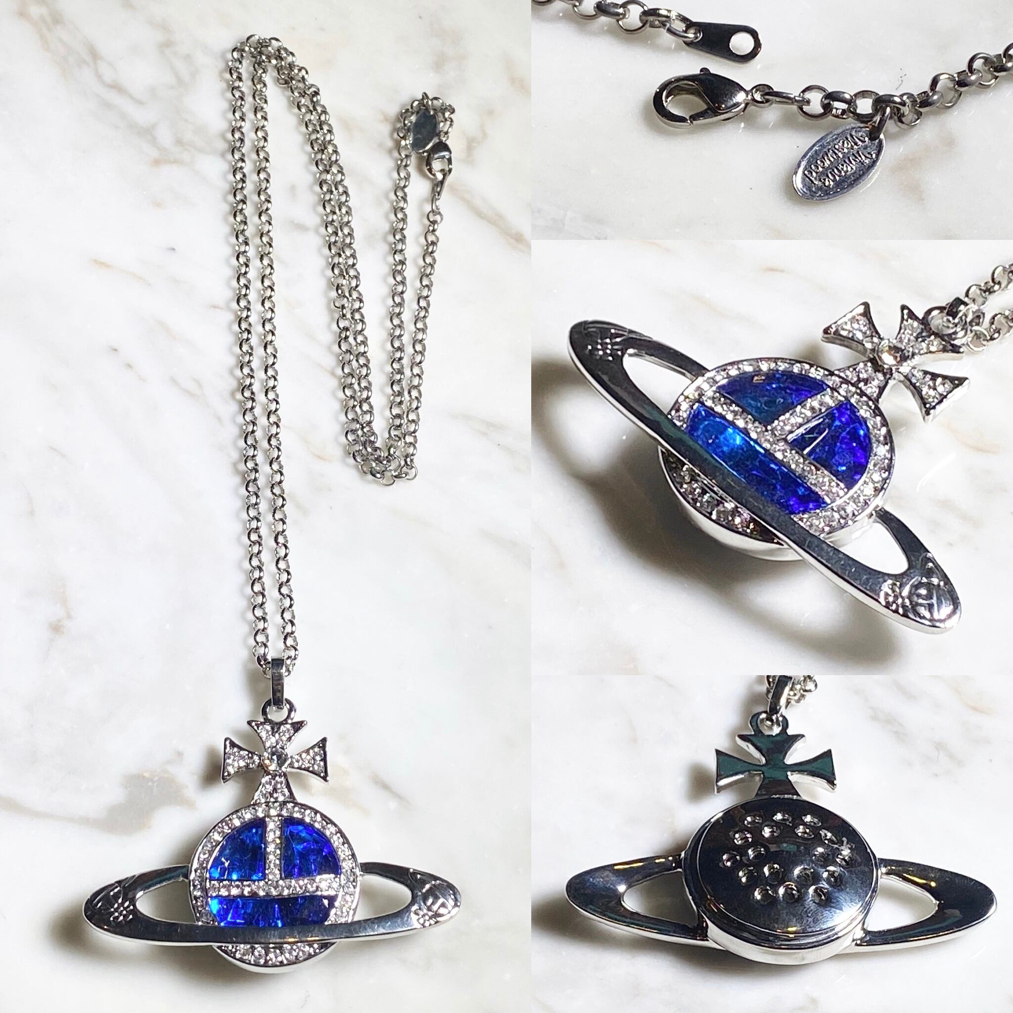 VIVIENNE WESTWOOD heavy gauge metal orb pendant necklace | NOIR ONLINE