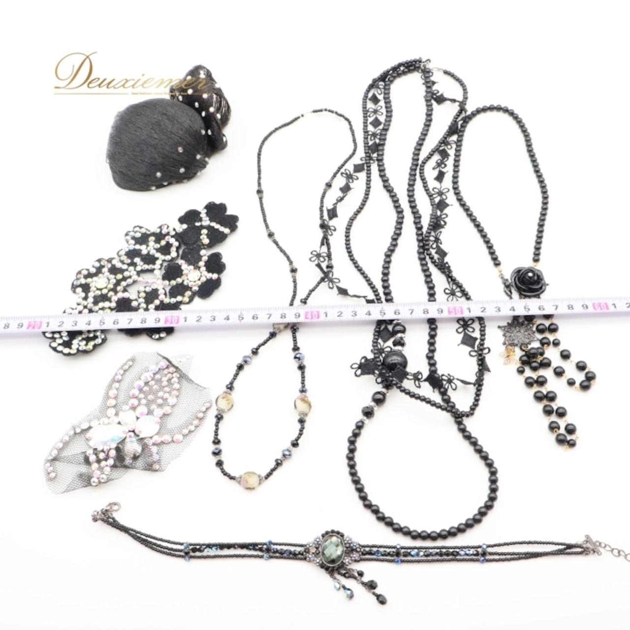 社交ダンス 小物 まとめ売り セット シニヨン ネックレス ヘアオーナメント 黒 つけ毛 つけ髪 アクセサリー チョーカー デモ 競技 パーティ 発表会 ブラック系 ブラウン系 発表会用 パーティ用 アクセサリーセット ヘアアクセサリー ネックレスセット マルチアクセサリー 小物セット シニヨン用 ダンスイベント 黒色系アクセサリー