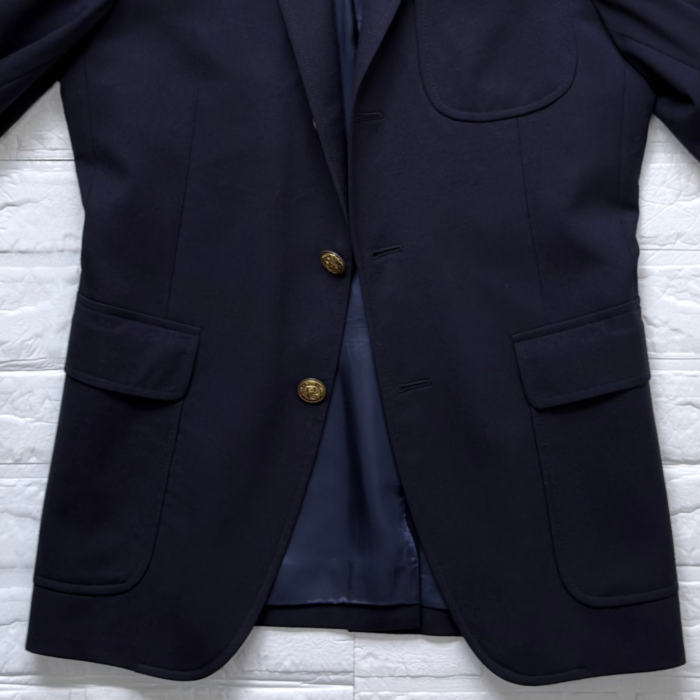 Rugby Ralph Lauren 金釦ブレザー 段返り3B サキソニーウール ネイビー