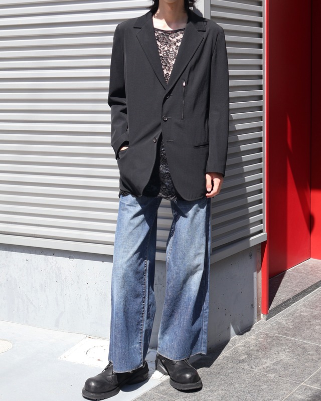 【Y's】zip gimmick 3b single tailored jacket