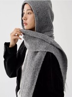 Knit Hooded Scarf