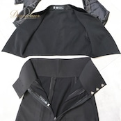 フラメンコ 衣装 ソニアジョーンズ SONIA JOHNES ファルダ ボレロ トップス ツーピース セットアップ 上下セット 黒 無地 レース 光沢 スタイリッシュ ダンス パーティ 発表会 ハイウエスト ブラック系 フラメンコ ドレス スカート セットアップ おしゃれ ステージ衣装 高級感 大人向け 女性用 ブラック系 発表会用 ツーピース 黒色 上下セット 光沢感 シンプル