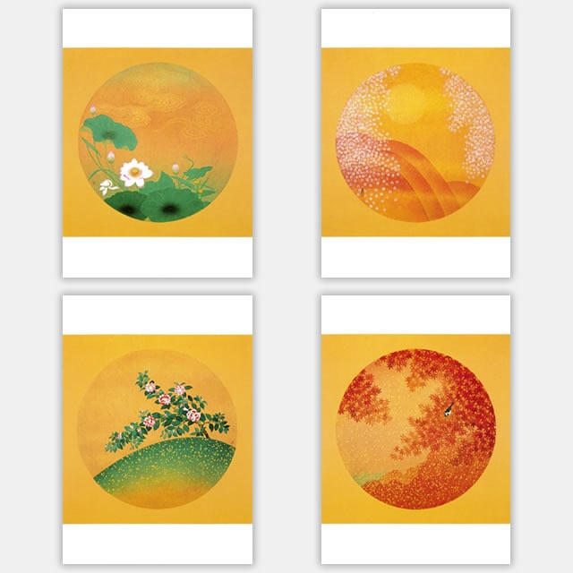 回向院念仏堂格天井画ポストカード(8種類8枚) | 回向院ショップ