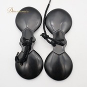 フラメンコ 小物 CASTANUELAS DEL SUR パリージョ カスタネット ブラック系 楽器 小物 ペア 両手 黒 赤 白 ケース ケース付き 練習 レッスン ステージ イベント 艶 光沢 無地 シンプル おしゃれ レッド系 ホワイト系