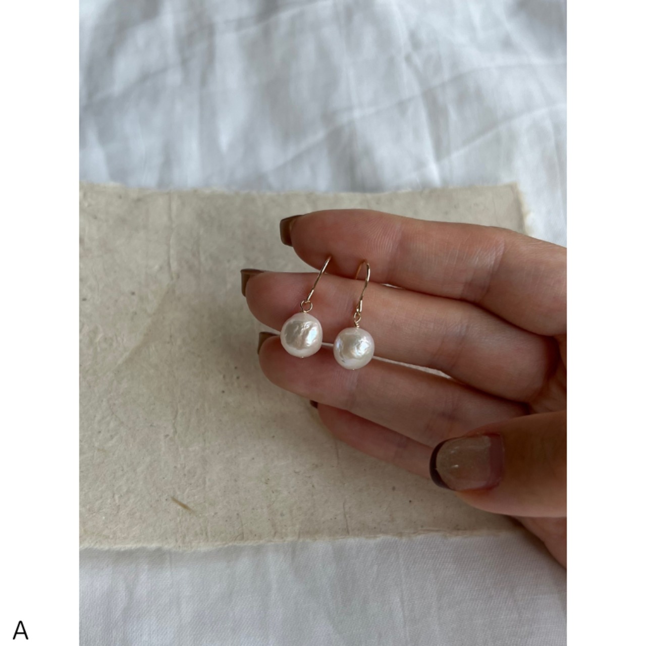 バロックパールフックピアス 5type W10326