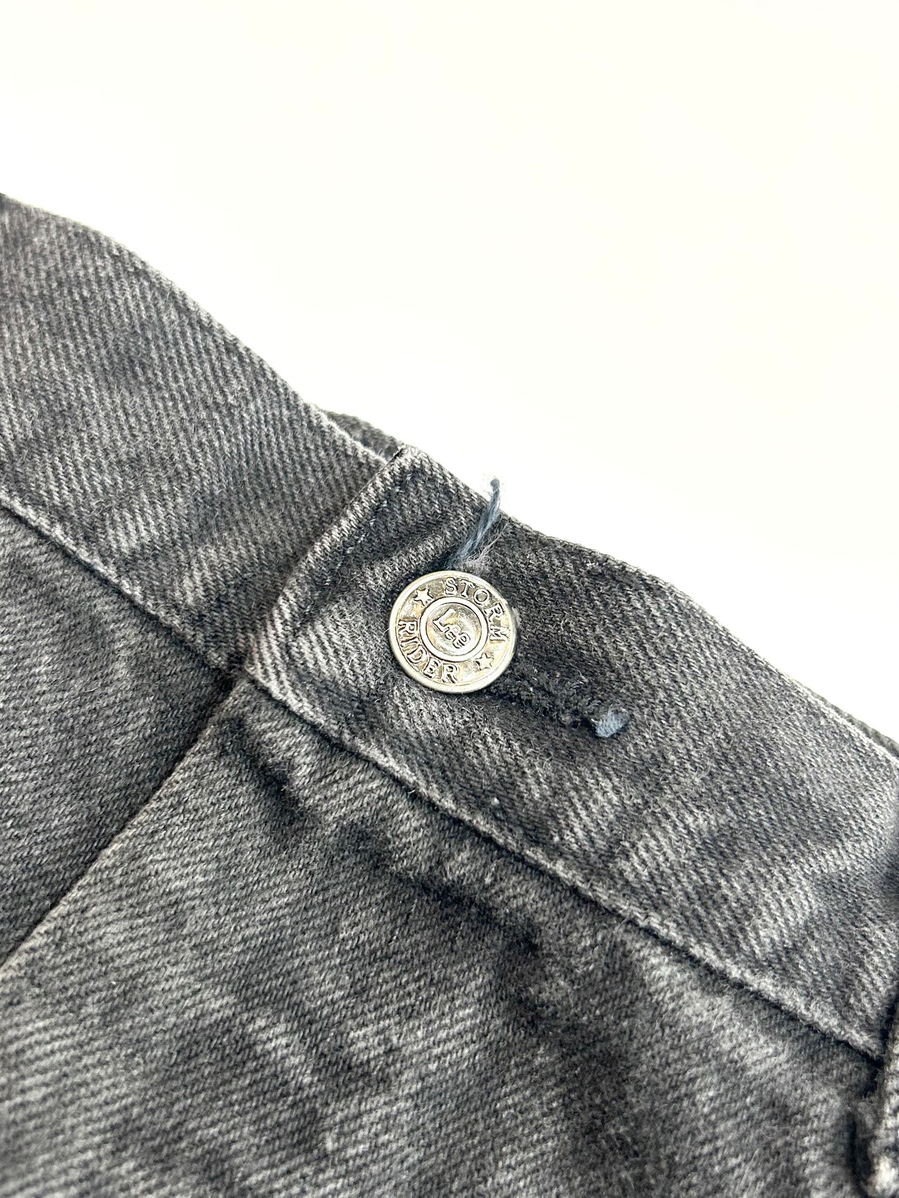 90s Lee 200 "BLACK" DENIM PANTS MADE IN USA Size W38L32→W38L31.5