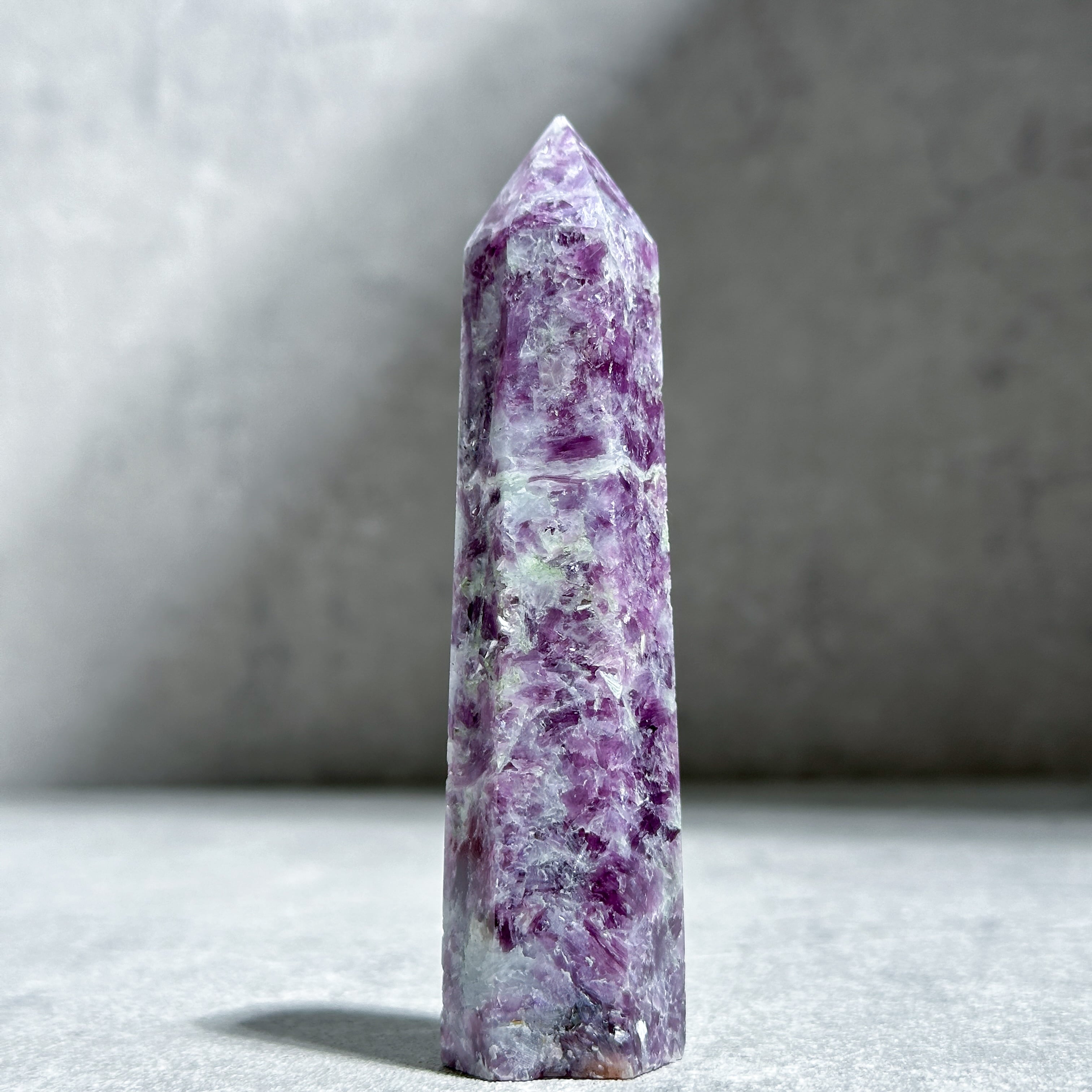レピドライト タワー型74◇Lepidolite◇天然石・鉱物・パワーストーン◇