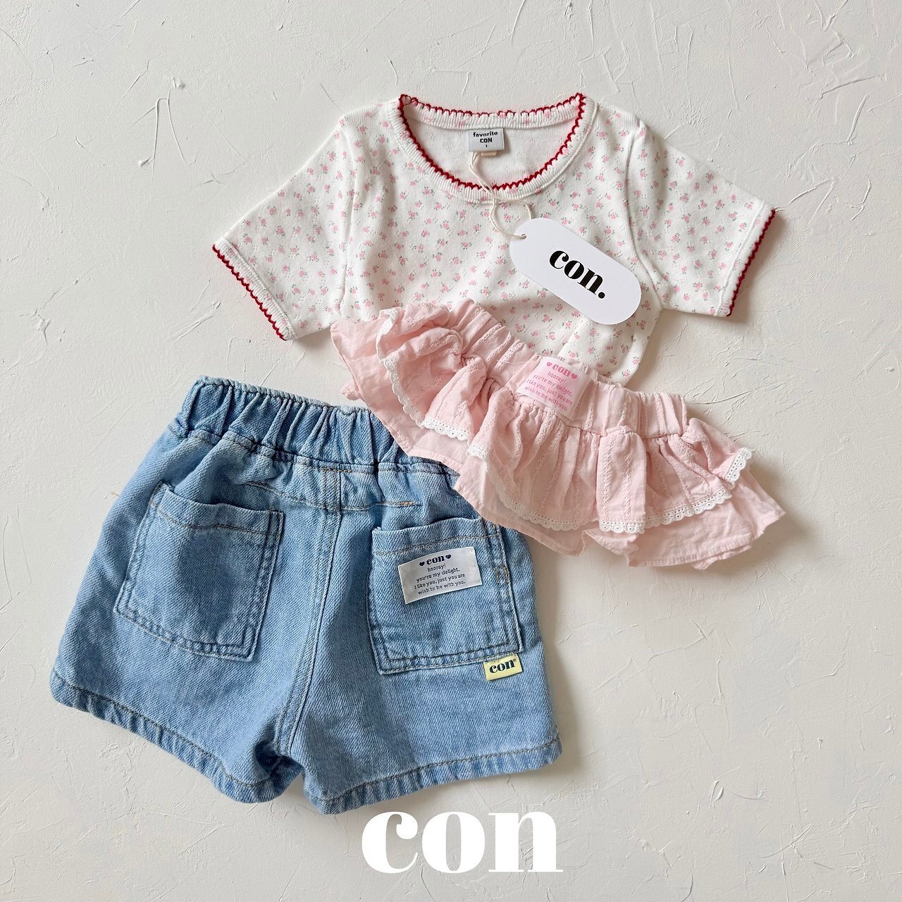 pink S［即納］layered skirt / con. 26summer
