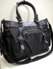 美品16万★BURBERRY LONDON バーバリー ノートPC対応 男女可 ナイロンxサフィアーノレザー 2way トート バッグ 黒★ 通勤・通学にも大活躍
