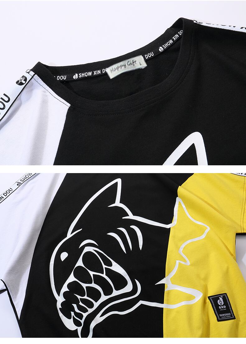 全2色 Tシャツ カットソー プリント カジュアル ストリート 