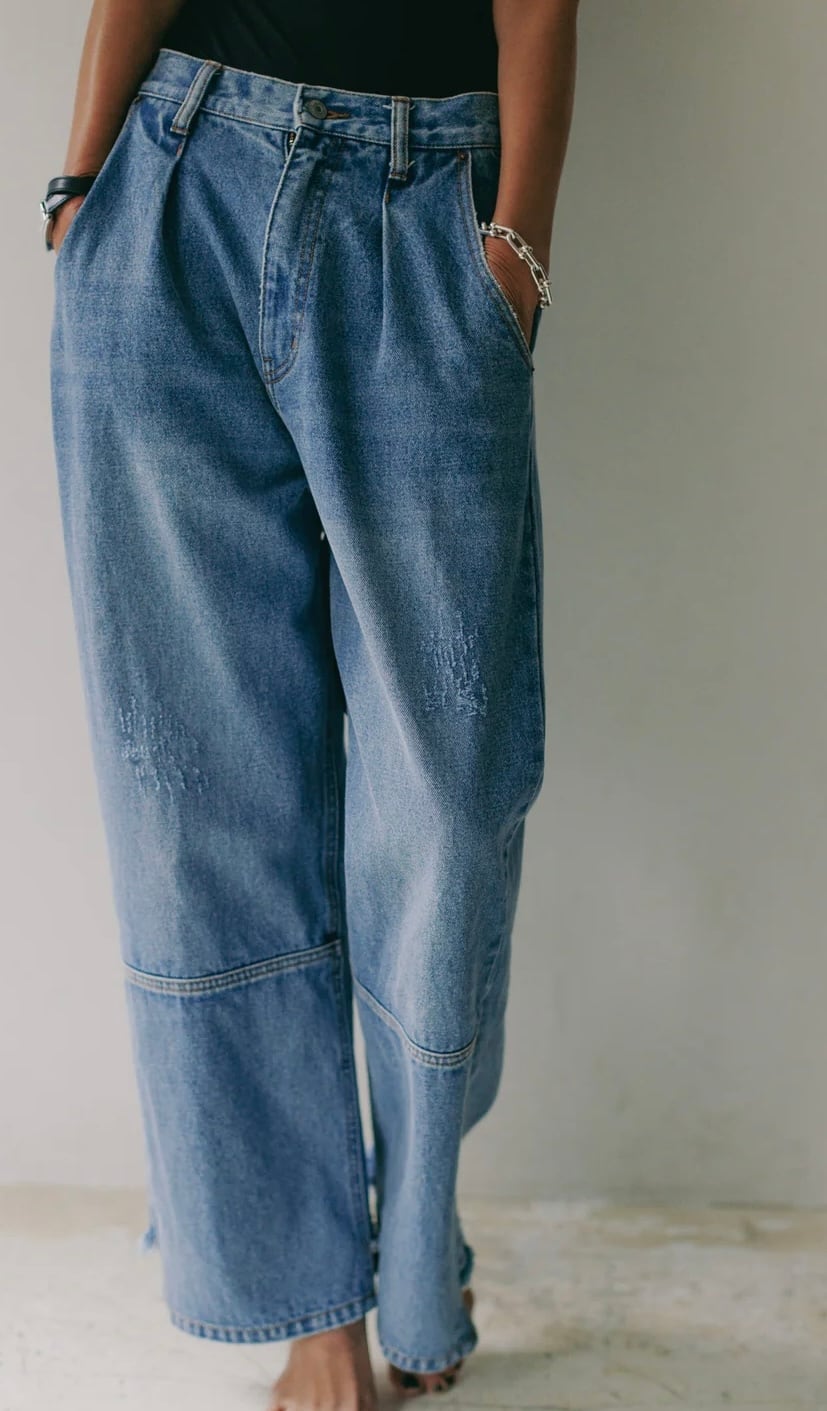 【YENN】ハイライズタックワイドデニム／HIGH RISE TUCK WIDE PT　[Y253-31101]