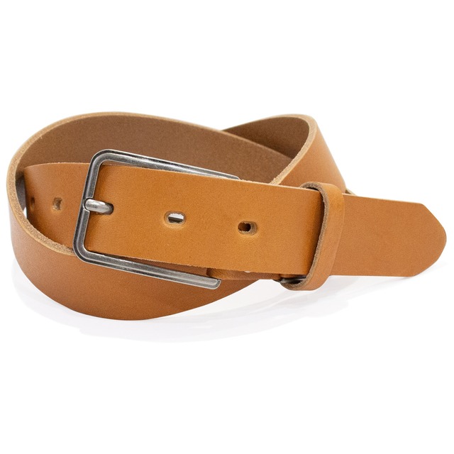 【栃木レザー バケッタ】本革ベルト 35mm幅　ピーピング ダイアグラム バックルベルト　｜日本製｜LOCAL WORKS