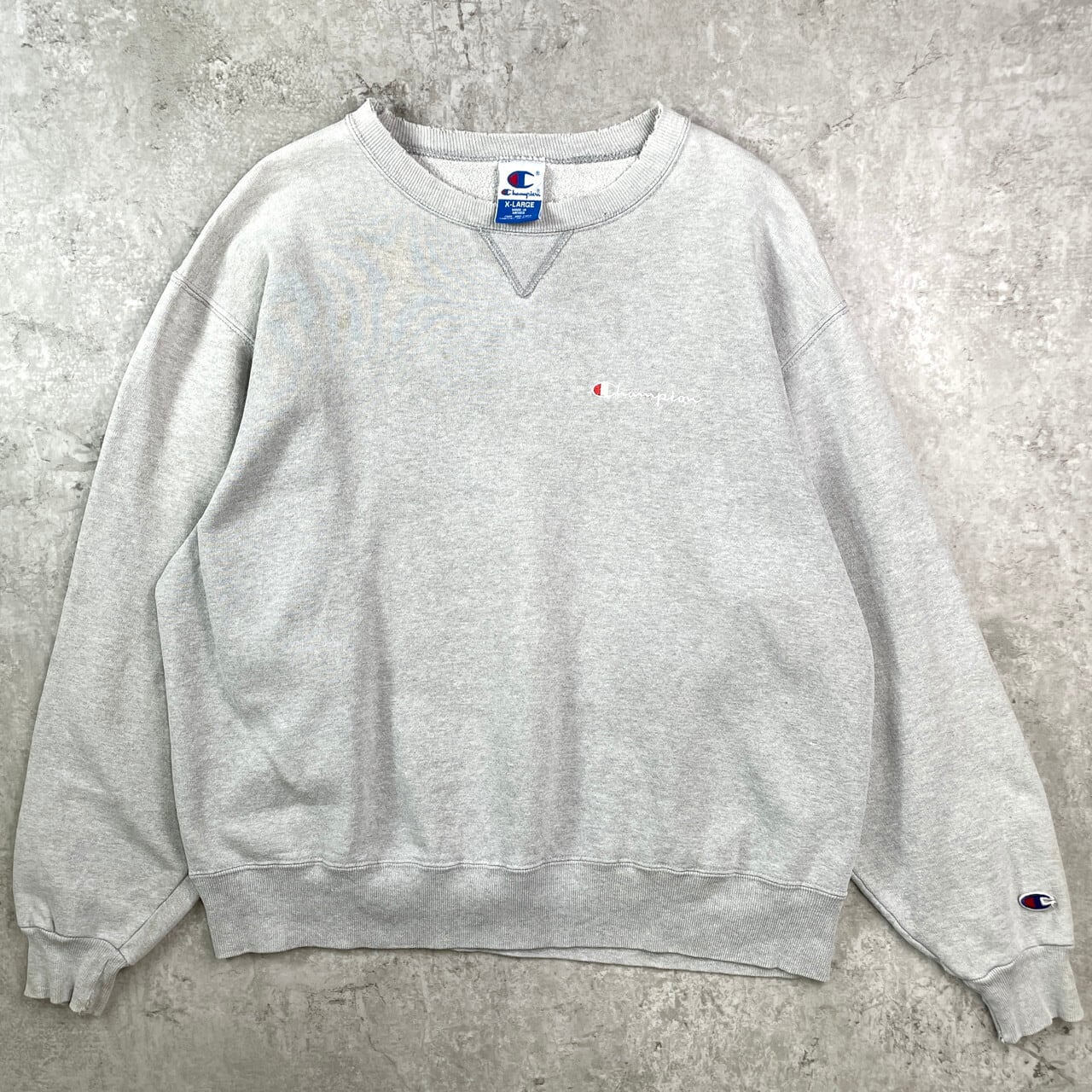 CHAMPION チャンピオン スウェット グレー 復刻 ヴィンテージ チャンピオン Champion メンズ スウェットトレーナー CREW NECK