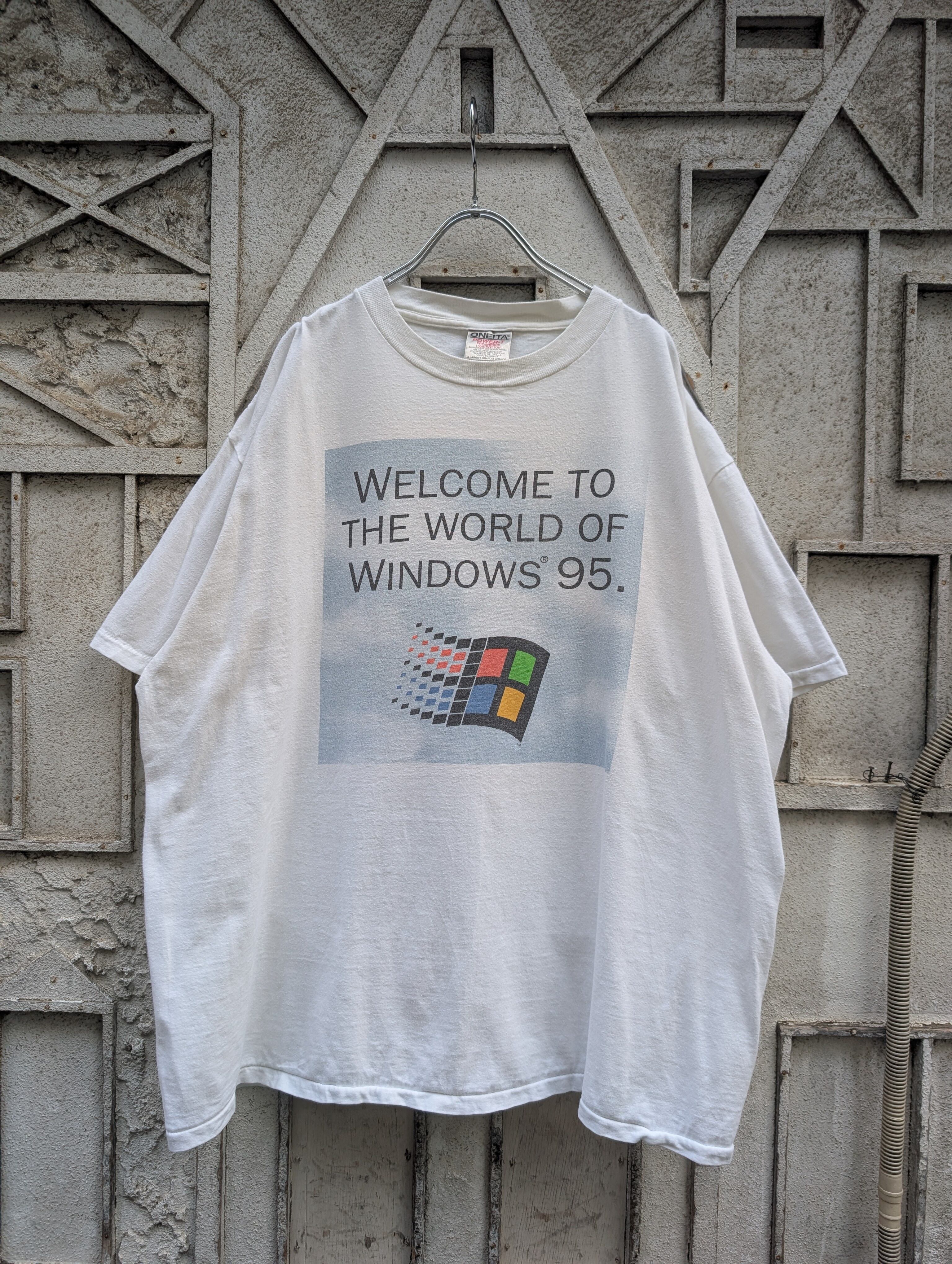 "MICROSOFT" print tee / Windows 95 / made in USA