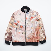 【BJK-M005】Ssize再構築リバーシブル着物ボンバー KIMONO REVERSIBLE BOMBER JACKET