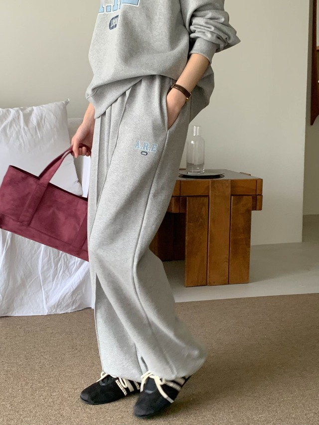 (予約) AREING / Logo pants 2color