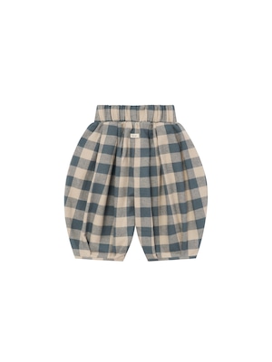 ORGANIC ZOO Fog Blue Gingham Lodge Pants