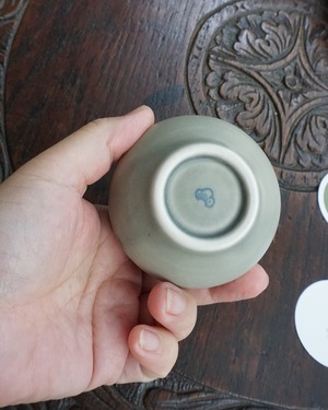 【一輪挿し】 グレイッシュブルー フラワー :すこし屋