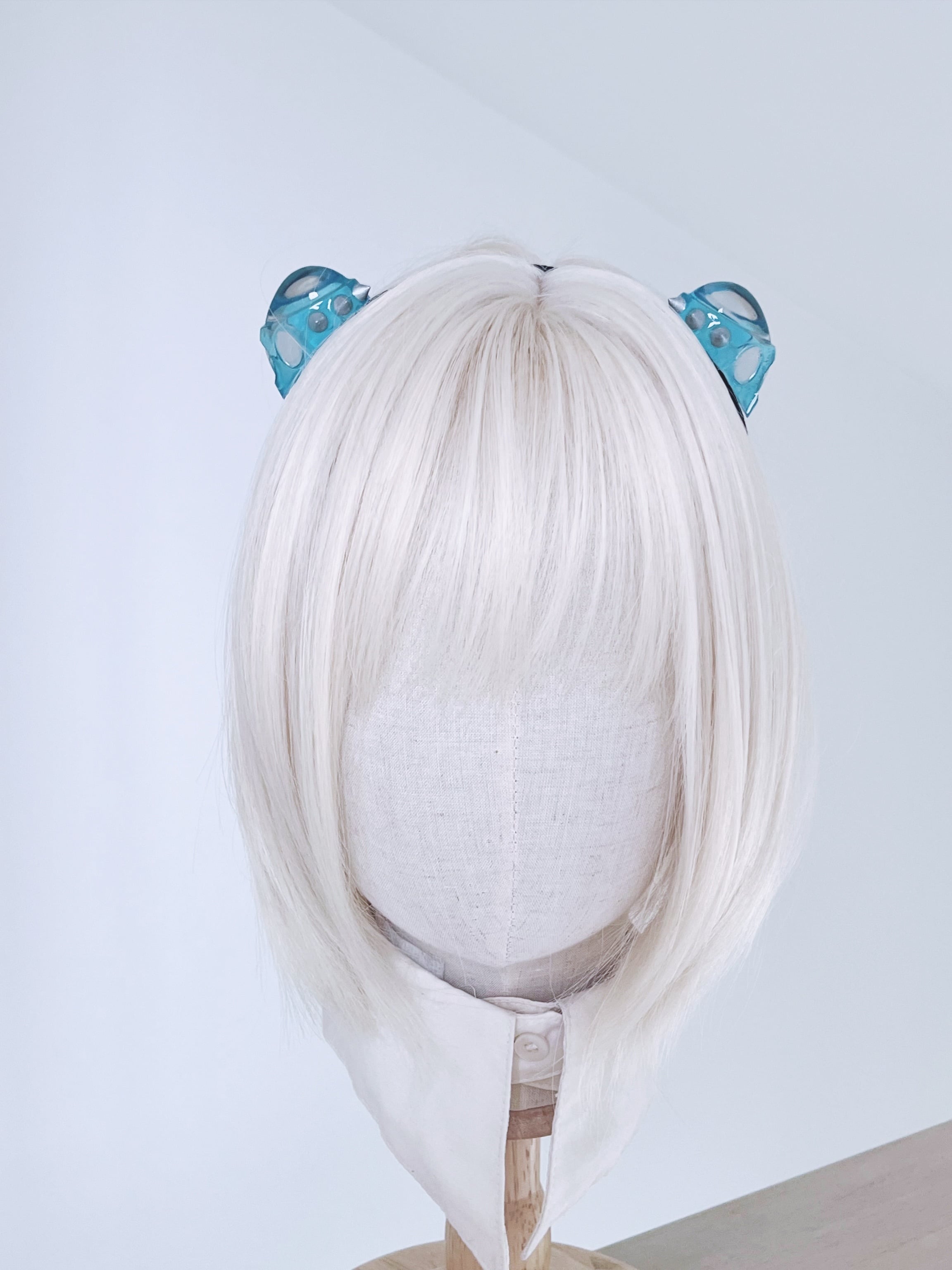 ⭐︎新品未使用⭐︎リリコラム ツノカチュ 透明ブルー ririco:ramu