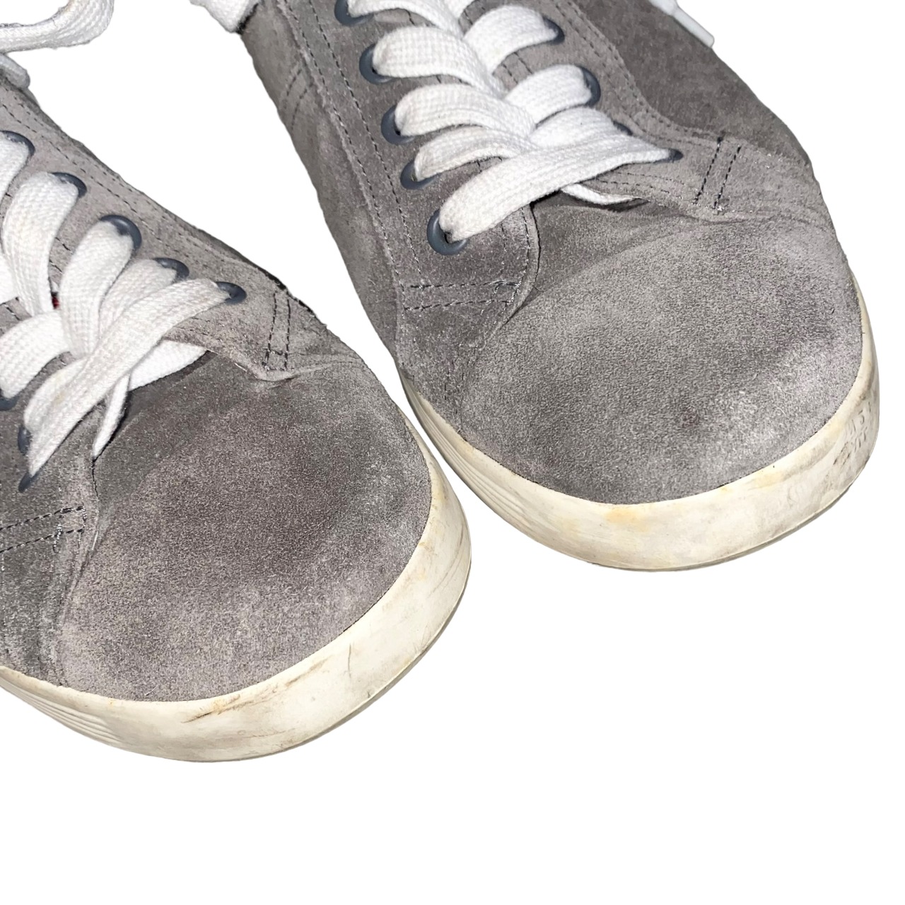 PRADA SPORT gray suede sneakers