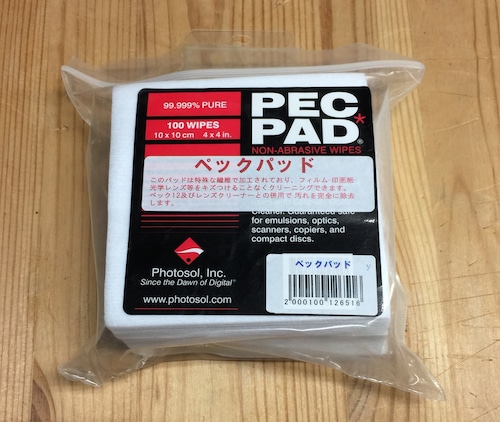 フィルム用クリーニングシート(10cmx10cm) 100枚入り/PEC-PAD/ペックパッド