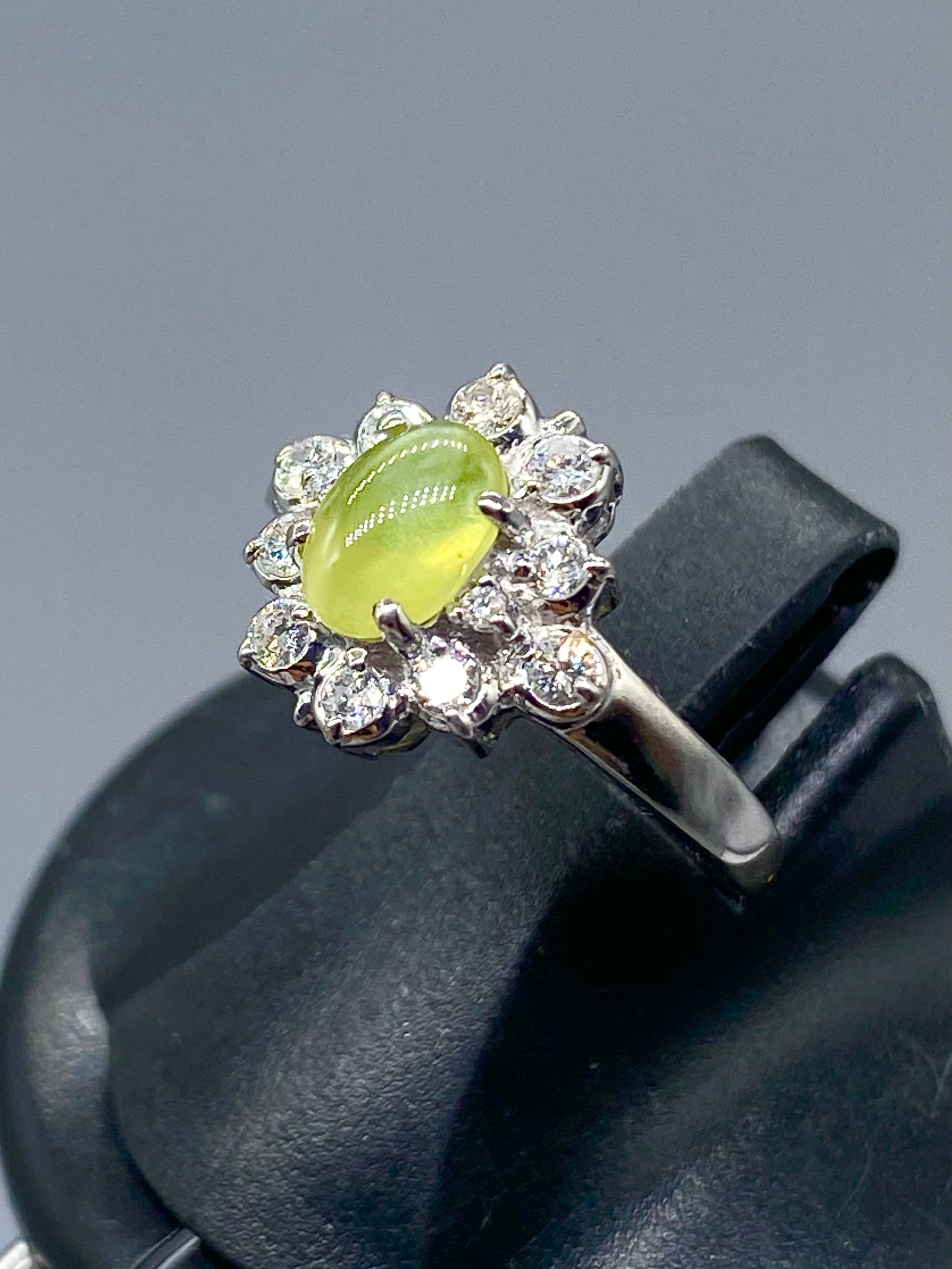 クリソベリルキャッツアイ 1.39ct / ダイヤモンド Pt900 リング