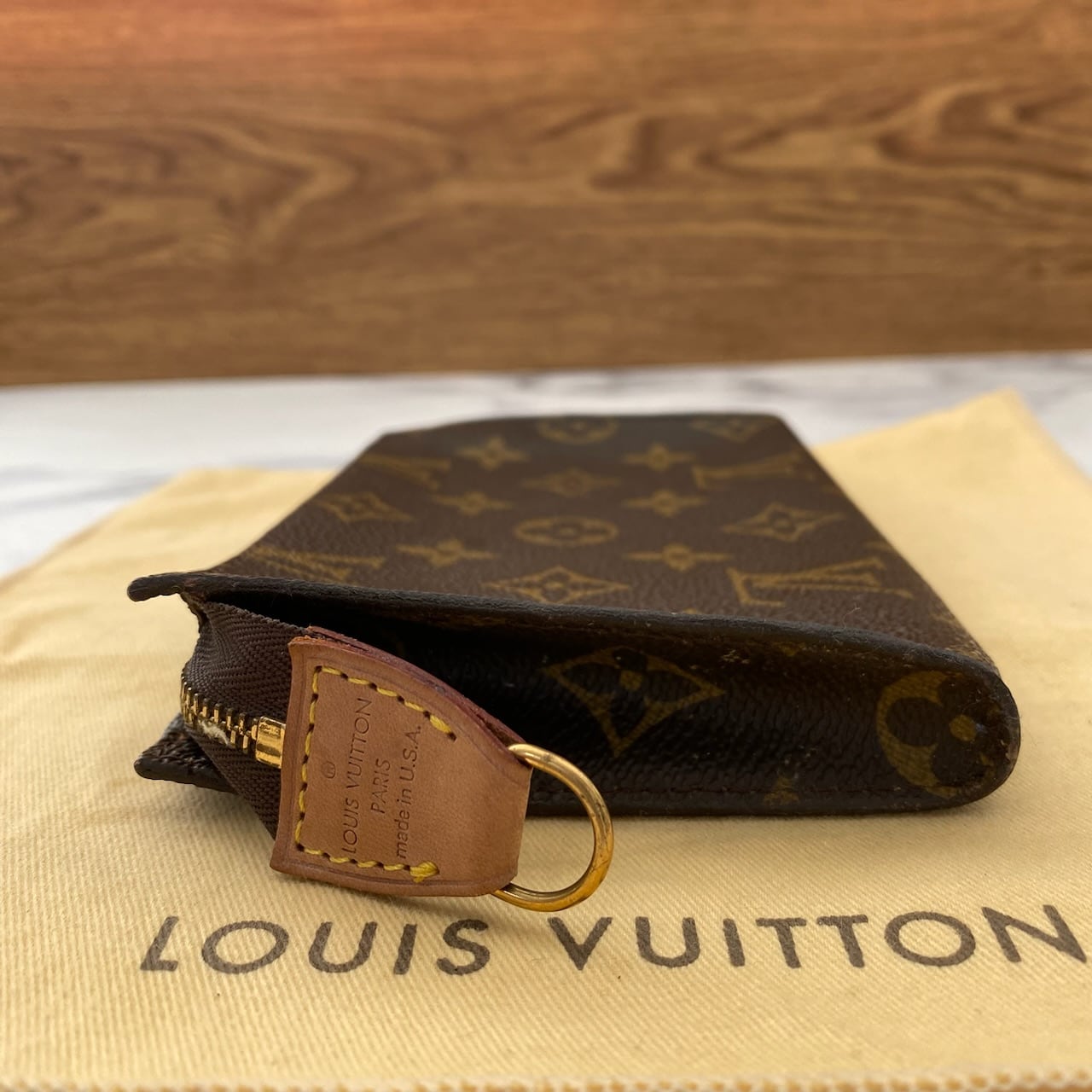LOUIS VUITTON ルイヴィトン モノグラム バケット用 ポーチ