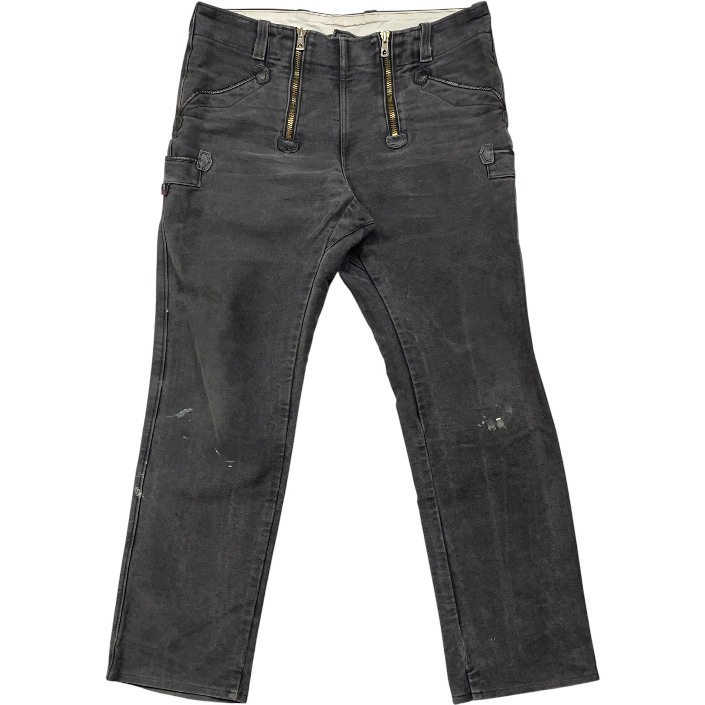 《実寸W37L31》FHB ロガーパンツ ワークパンツ ダブルジップ ドイツ製 no.5109