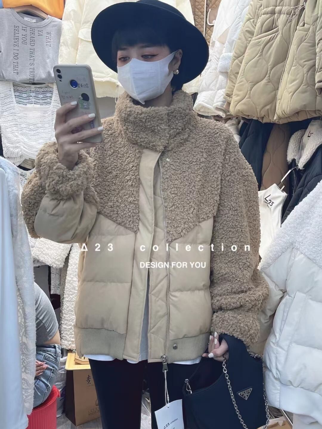 ボア切り替え中綿ジャケット　AJ33172-3315