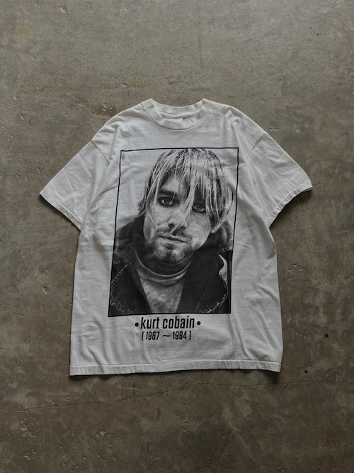 Kurt Cobain カートコバーン フォトプリント Tシャツ XL 白