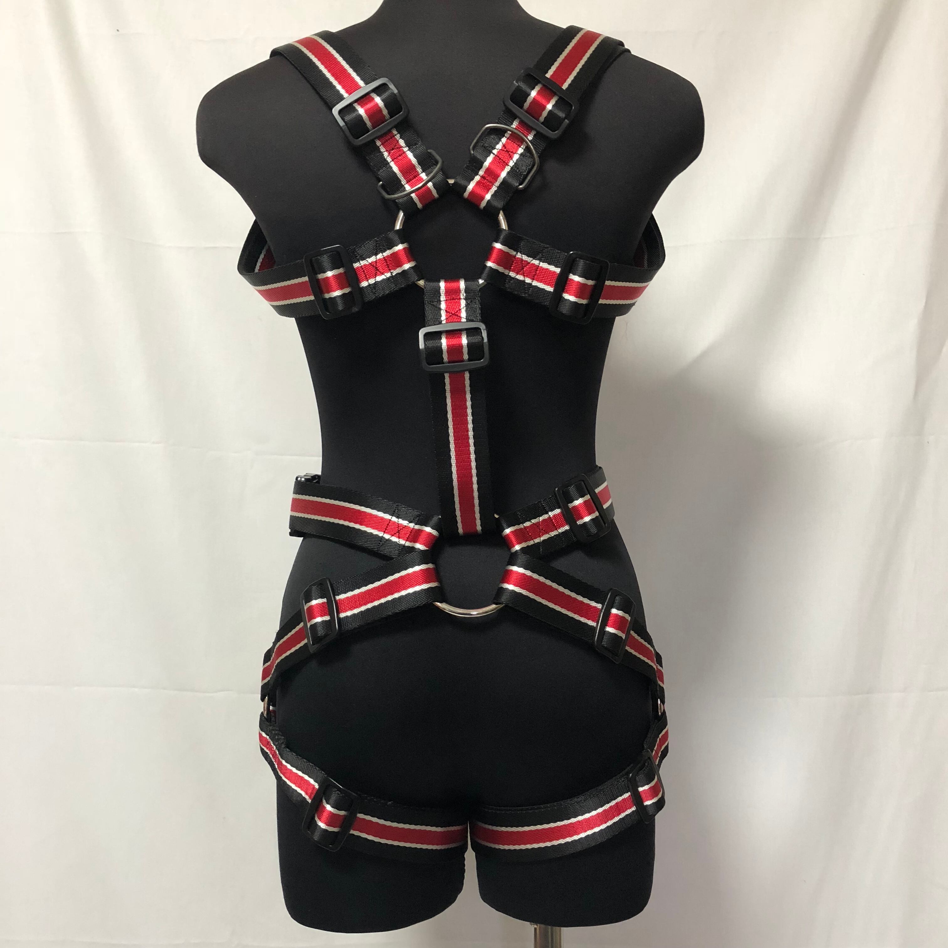 フルハーネス 黒赤銀 38mm幅