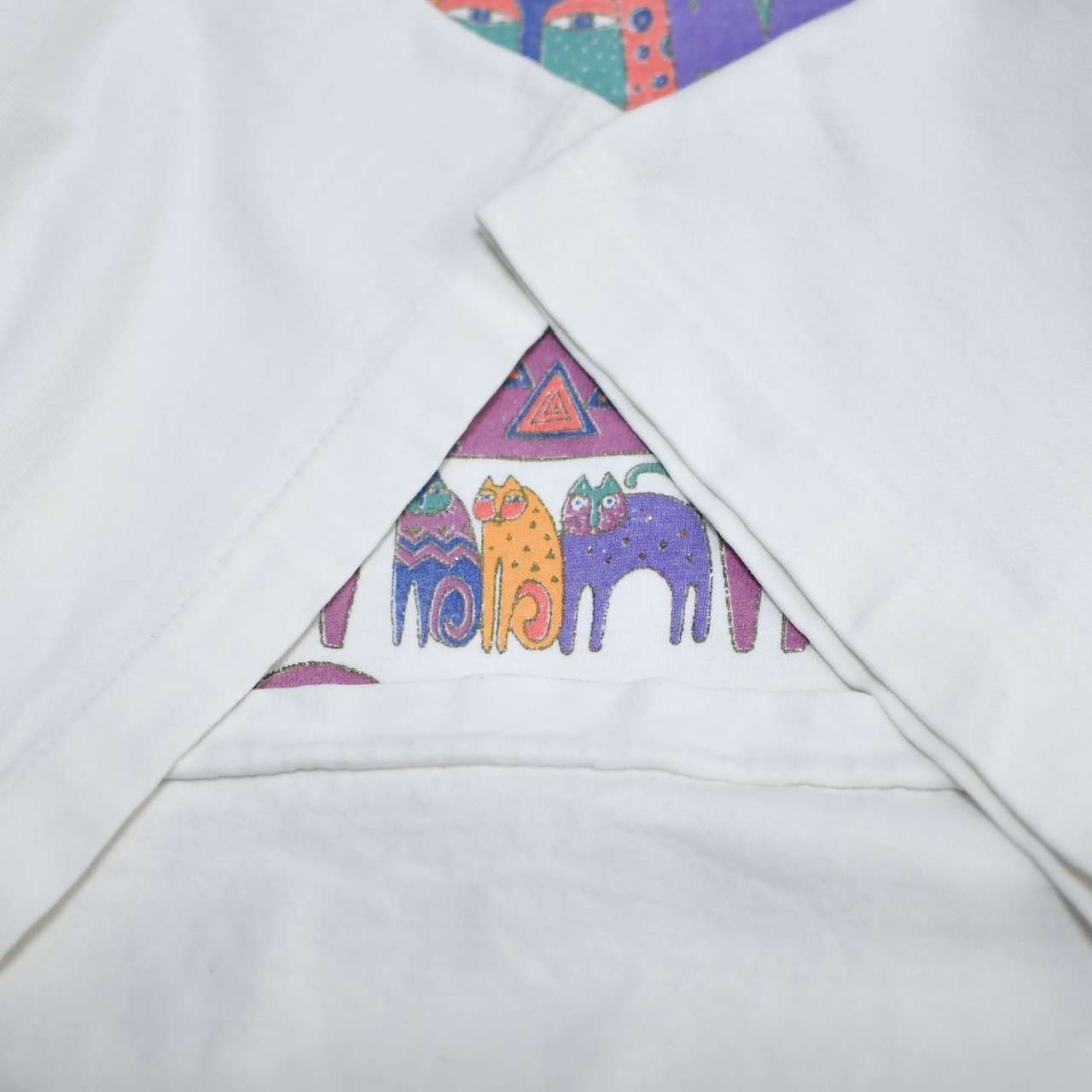 90's I LOVE CATS! print tee