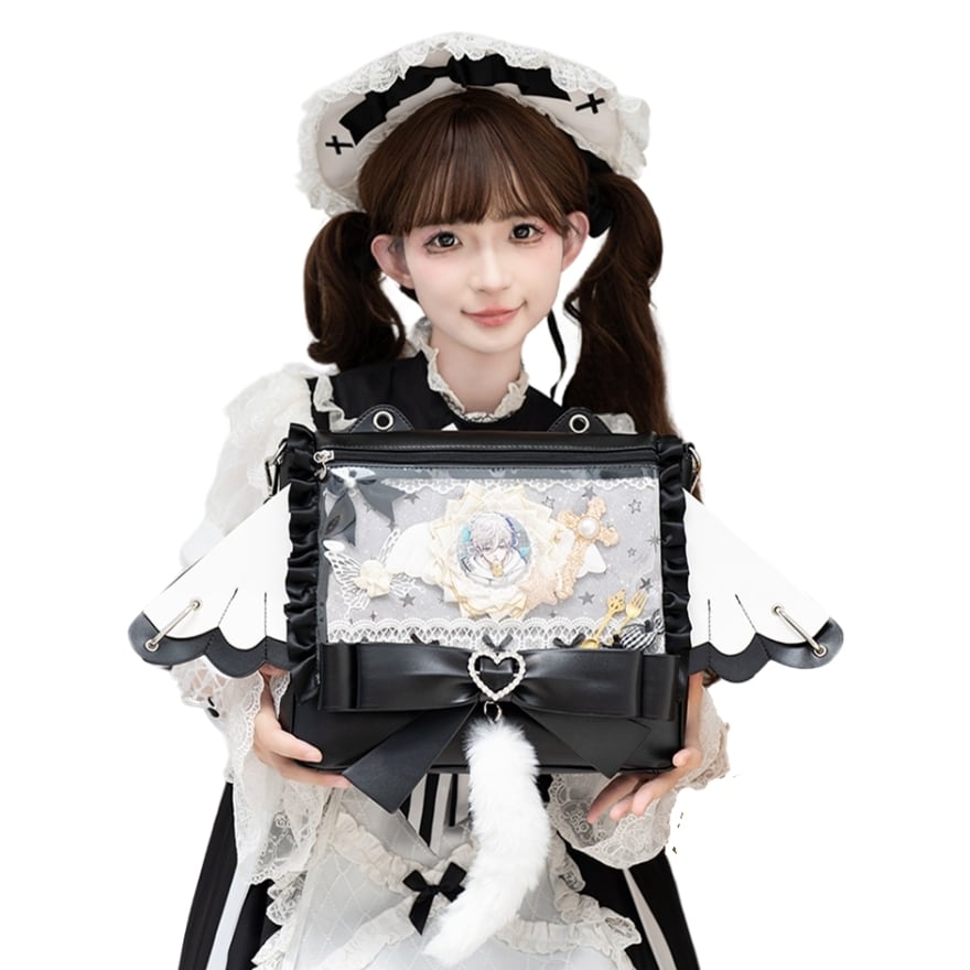 痛バッグ 天使の羽3Wayハンドバッグ 量産型向け｜WithU | ゴスロリ通販