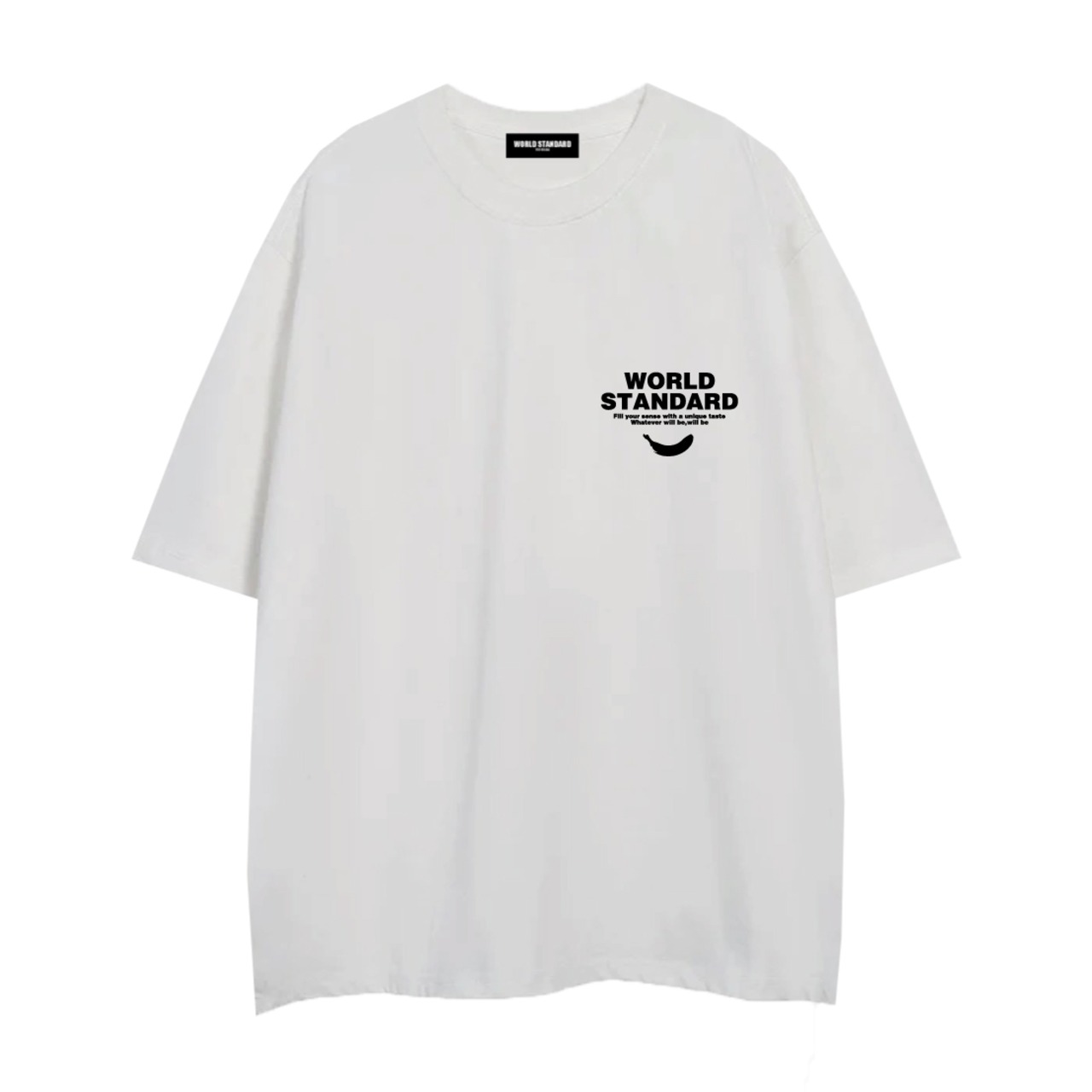 WORLD STANDARD×OVER THE DAY TOKYOコラボ/クルーネックプリントTシャツ/WSHT-070
