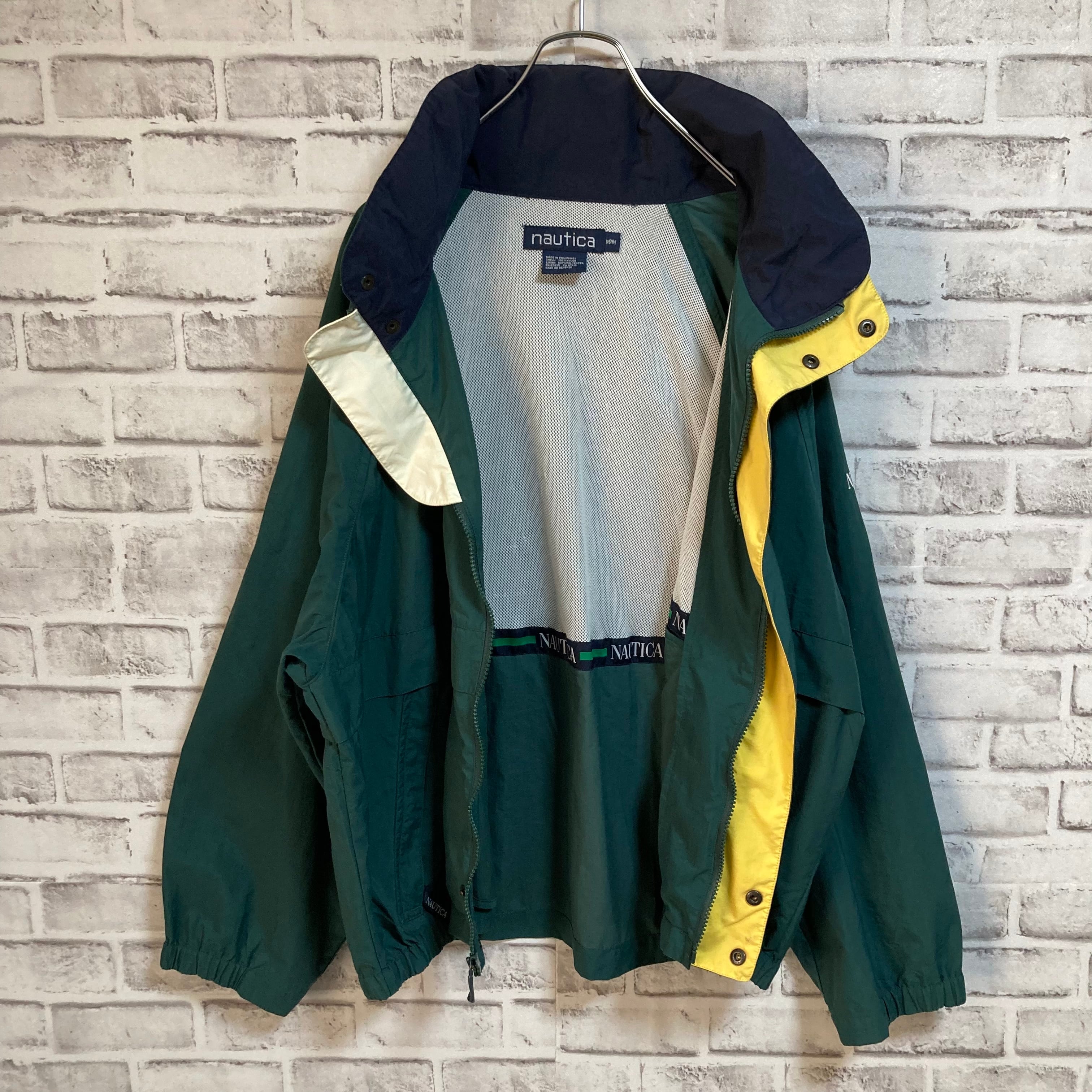 nautica】 Nylon Jacket L相当 90s “Old nautica”ノーティカ 切替 