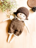 着せ替え人形 女の子クリスマスプレゼント カウントリードール ぬいぐるみ brownhair サロペット可愛い thumbnail 2