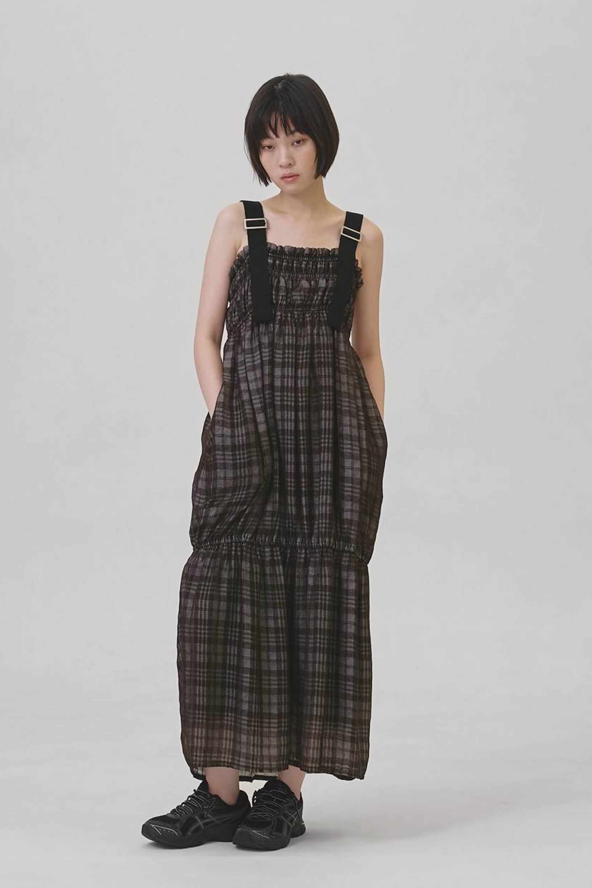 TODAYFUL Check Jacquard Dress チェックジャガードドレス Choco