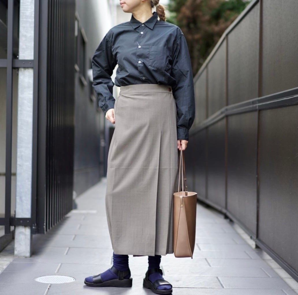 Sans Limite ブロード2本針ボックスレギュラーシャツ Sanslimite サンリミット ブロード2本針ボックスレギュラーシャツ