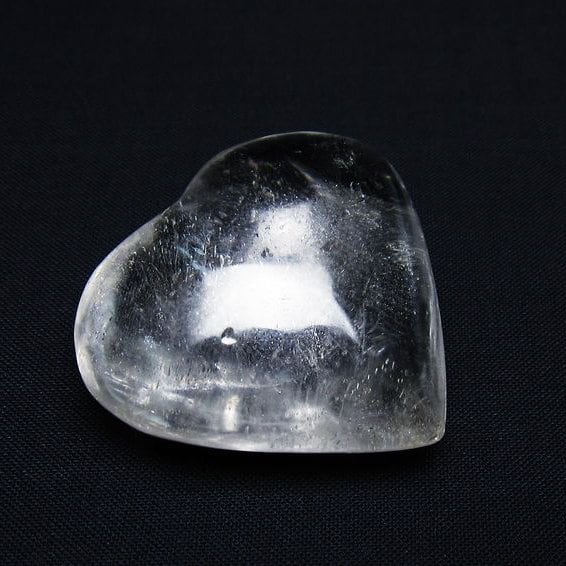 水晶 ハート置物 一点物 145-1446